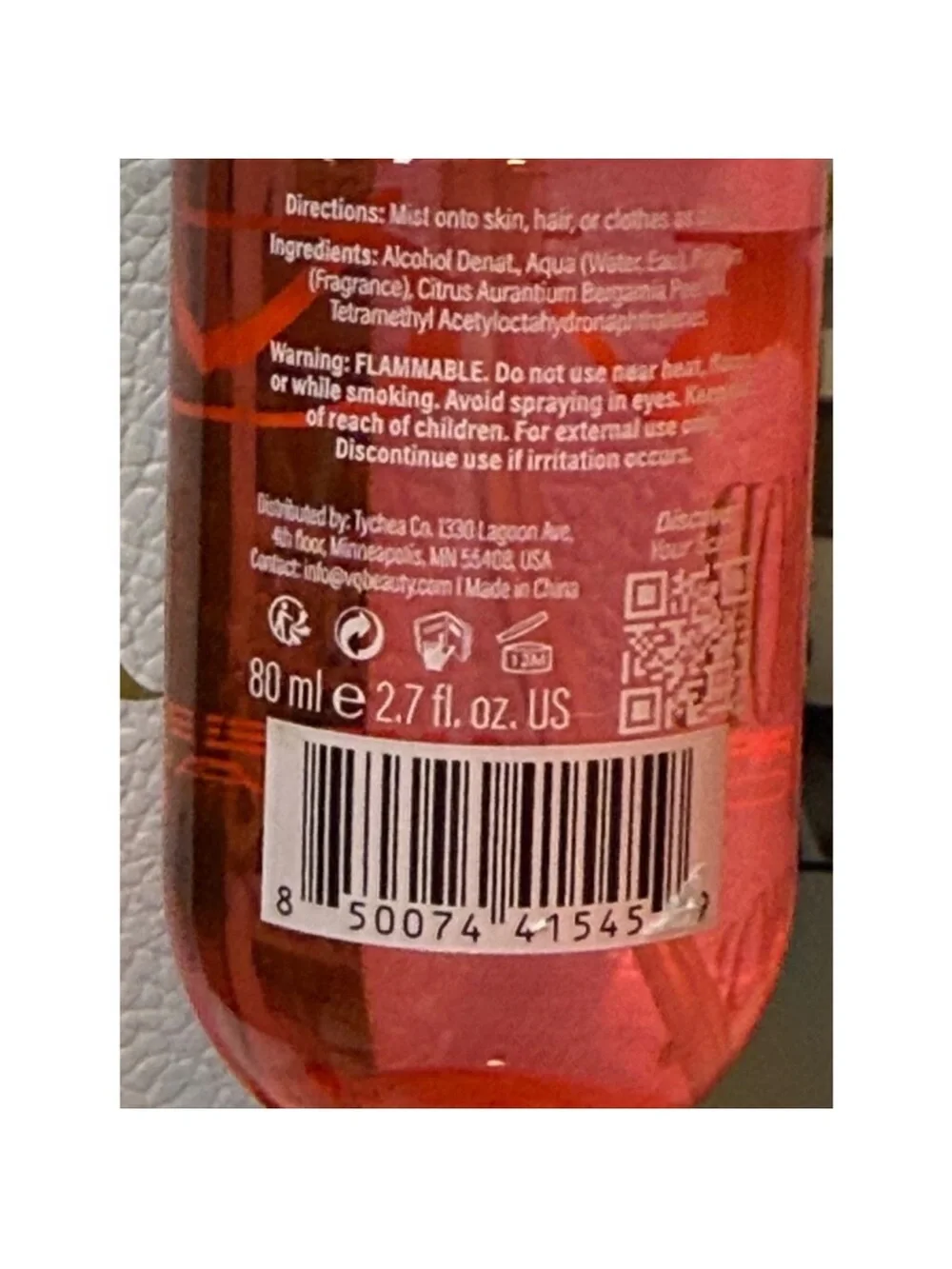Vitamasque 2 Pc BUNDLE • Hair & Body Mist - Red Amber & Lip Balm • Pink Lemonade